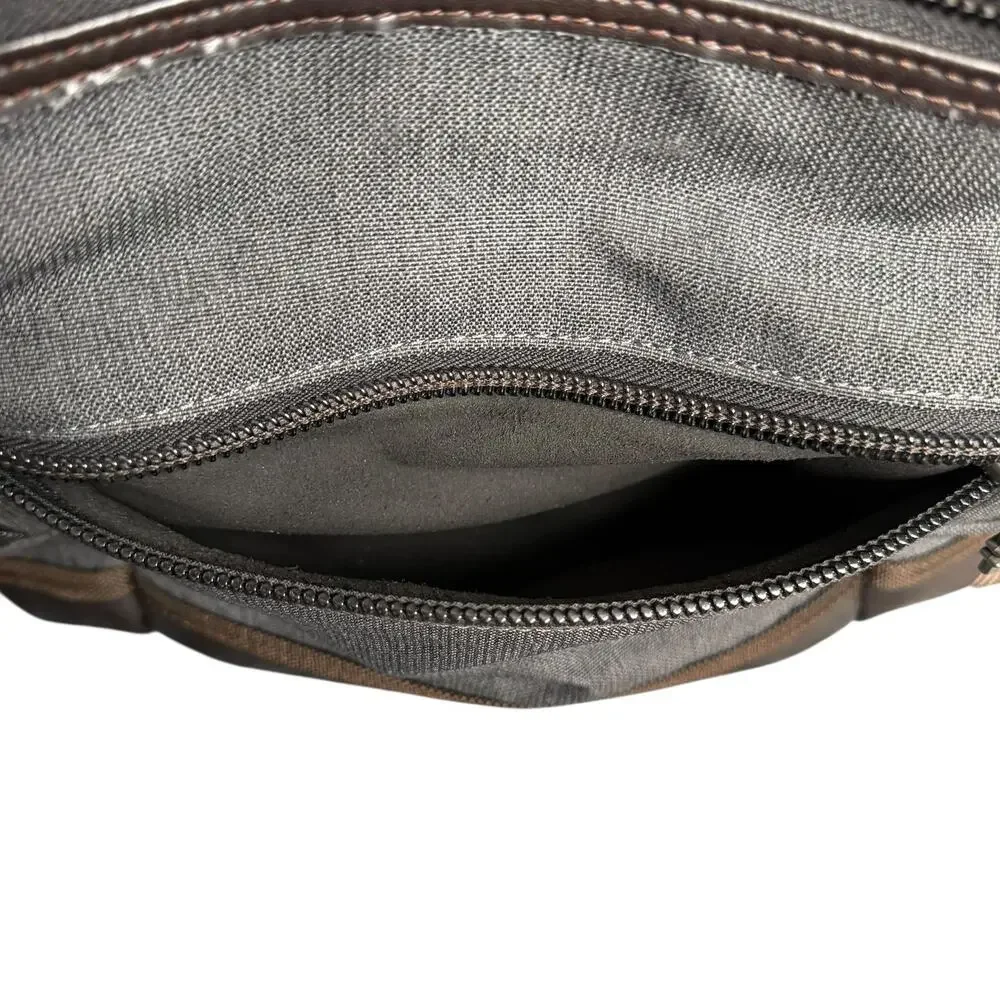 Tumi Gray Nylon Laptop Backpack Men One Size Multi Pocket Travel Bag Daypack